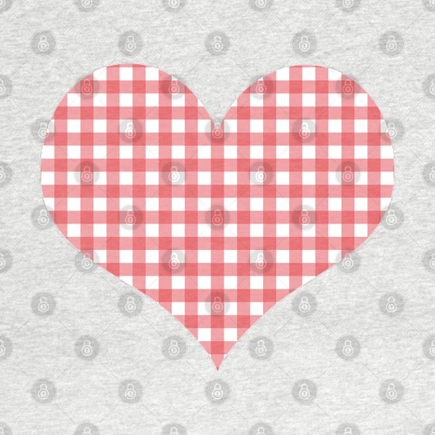 Red and White Gingham Pattern by CraftyCatz